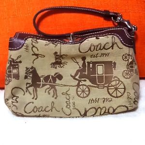 Coach Horse and Carriage wristlet